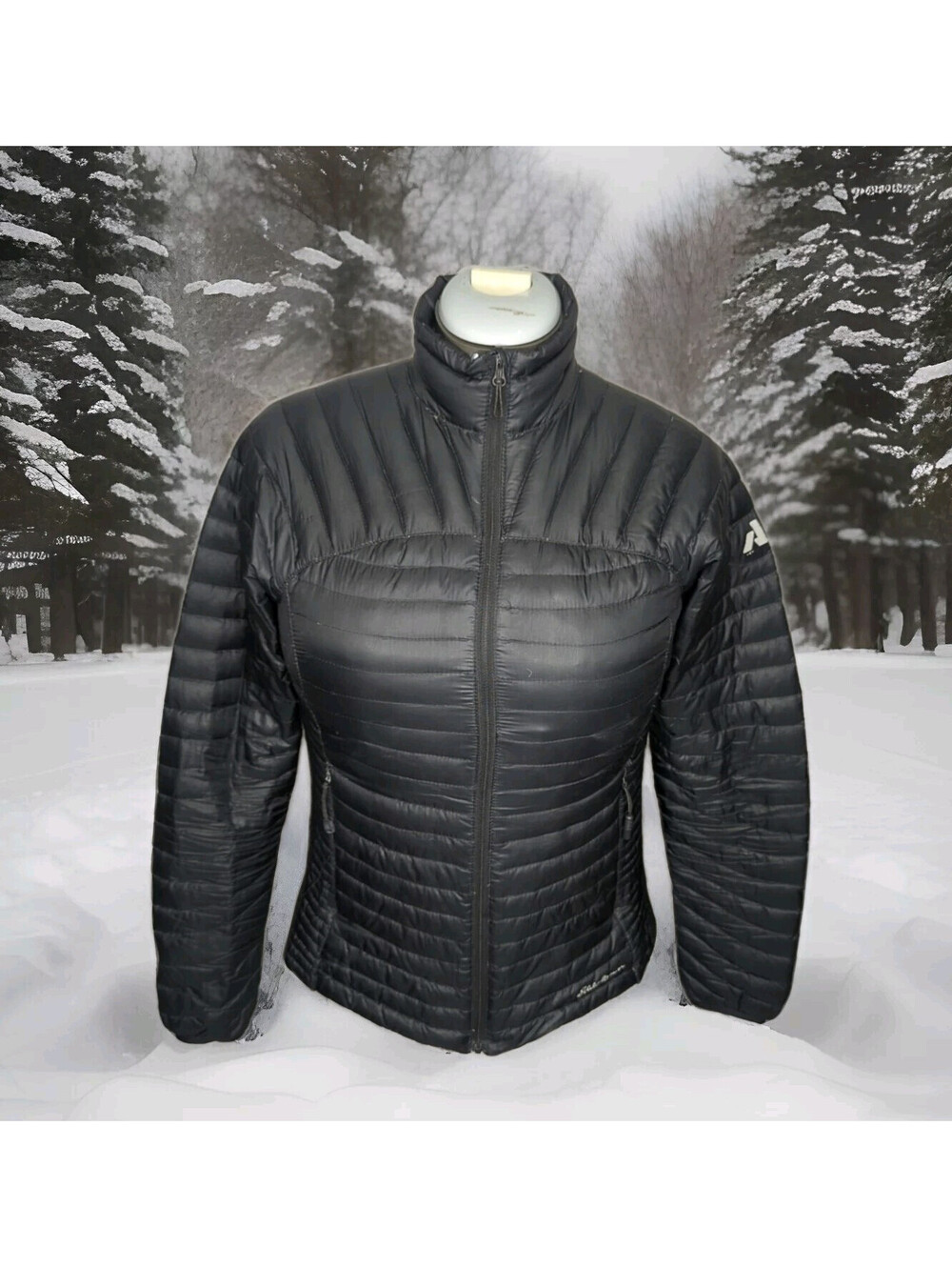 Eddie Bauer First Ascent Microtherm Storm Down Women Small Puffer Jacket Winter